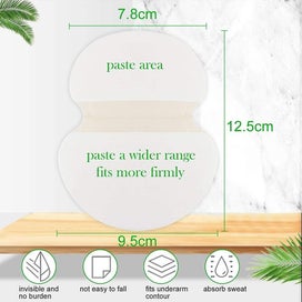 Listing 2 of 5 for 30 Pairs White Antiperspirant Pads 60 Pcs Antiperspirant Patch Underarm Sweat