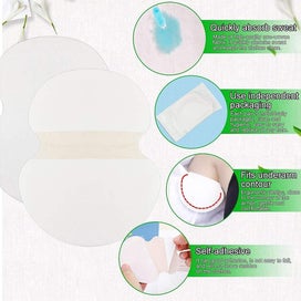 Listing 3 of 5 for 30 Pairs White Antiperspirant Pads 60 Pcs Antiperspirant Patch Underarm Sweat