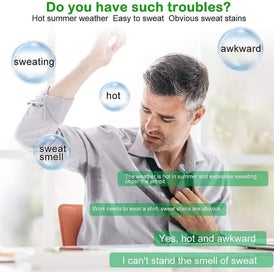 Listing 5 of 5 for 30 Pairs White Antiperspirant Pads 60 Pcs Antiperspirant Patch Underarm Sweat