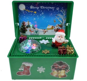 Listing 3 of 4 for Christmas Music Box Decorations Electric Lifting Santa Claus Music Box Child