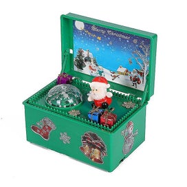 Listing 4 of 4 for Christmas Music Box Decorations Electric Lifting Santa Claus Music Box Child