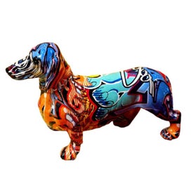 Listing 8 of 11 for Decorative Resin Statues Buddha, Bulldog & Sausage Dog