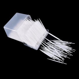Listing 3 of 5 for 1100pcs Dental Picks Plastic Toothpick Oral Hygiene 2 Way Interdental Brush Stic