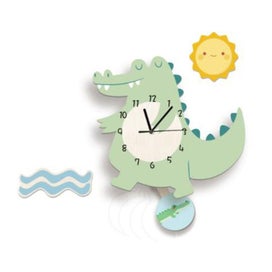 Listing 2 of 5 for Children's Wall Pendulum Room Cartoon Watch Nordic Crib Room Clock