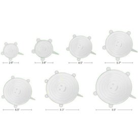 Listing 2 of 9 for Silicone Stretch Lids - Set of 6 Different Sizes