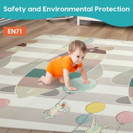 Listing 6 of 8 for Bopeep Kids Play Mat Baby Crawling Pad Floor Foldable XPE Foam Non-slip Ocean
