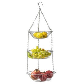 Listing 1 of 5 for 3-Tier Hanging Fruit Basket - Great Clever way to Store Your Fruit and Vegeta...