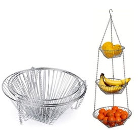 Listing 2 of 5 for 3-Tier Hanging Fruit Basket - Great Clever way to Store Your Fruit and Vegeta...