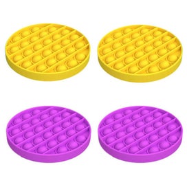 Listing 9 of 20 for Kids Pop It Push Pop Bubble Silent Sensory Fidget Stress Relief Toy - 10 Pack