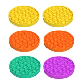 Listing 10 of 20 for Kids Pop It Push Pop Bubble Silent Sensory Fidget Stress Relief Toy - 10 Pack