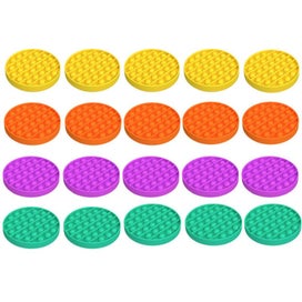 Listing 16 of 20 for Kids Pop It Push Pop Bubble Silent Sensory Fidget Stress Relief Toy - 10 Pack