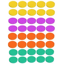 Listing 18 of 20 for Kids Pop It Push Pop Bubble Silent Sensory Fidget Stress Relief Toy - 10 Pack