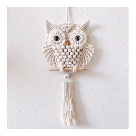 Listing 4 of 6 for The Owl Tapestry Hand Woven Cotton Craft Kit For Large And Small Projects