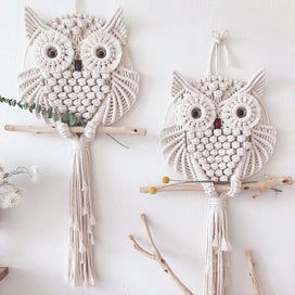 Listing 5 of 6 for The Owl Tapestry Hand Woven Cotton Craft Kit For Large And Small Projects