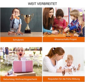 Listing 3 of 4 for Animal Figures 6 Pcs Plastic Forest Animals Figures Deer Figures Ornaments Birt