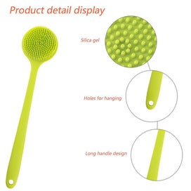 Listing 4 of 5 for Long-handle Silicone Bath Brush - Multi-purpose Scrubber For Massage And Househo