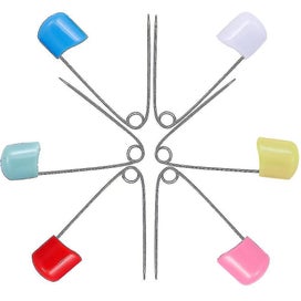 Listing 3 of 5 for 100 Pieces Diaper Pins Baby Safety Pins 2.2 Inch Plastic Head Cloth Diaper Pins
