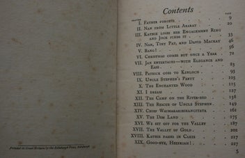 Listing 4 of 9 for Uncles Three at Kamahi. By Esther Glen. 1926, first edition.