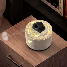 Listing 2 of 5 for Elosung White Creative Cannon Shaped Aromatherapy Diffuser With Colorful Led Lig