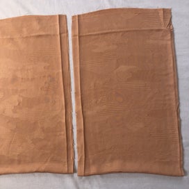 Listing 9 of 11 for Vintage Japanese Kimono Woven Silk Fabric Panels X2 Pieces