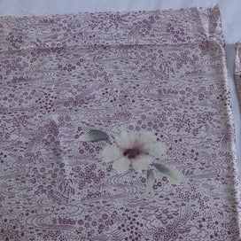 Listing 7 of 20 for Vintage Japanese Kimono Silk Panels X2 Fabric Pieces