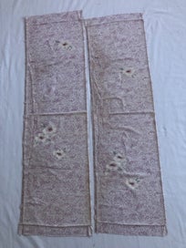 Listing 20 of 20 for Vintage Japanese Kimono Silk Panels X2 Fabric Pieces
