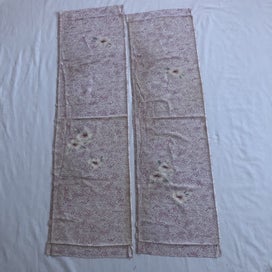Listing 19 of 20 for Vintage Japanese Kimono Silk Panels X2 Fabric Pieces