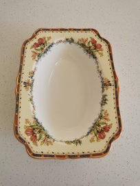 Listing 3 of 10 for Antique A. G. Richardson & Co Crown Ducal Ware Rectangular Vegetable Bowl