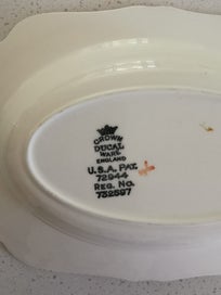 Listing 6 of 10 for Antique A. G. Richardson & Co Crown Ducal Ware Rectangular Vegetable Bowl