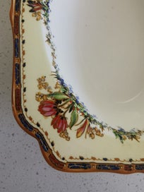 Listing 10 of 10 for Antique A. G. Richardson & Co Crown Ducal Ware Rectangular Vegetable Bowl
