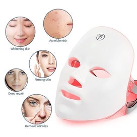 Listing 7 of 9 for 7 Colors LED Light Photon Face Mask Rejuvenation Skin Care Therapy Wrinkles
