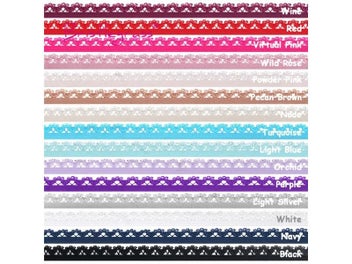 Listing 5 of 10 for BRISTLEGRASS 2 5 10 Yard 1/2" 13mm Picot Loop Crown Frilly Lace Trim Elastics