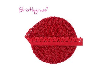 Listing 6 of 10 for BRISTLEGRASS 2 5 10 Yard 1/2" 13mm Picot Loop Crown Frilly Lace Trim Elastics