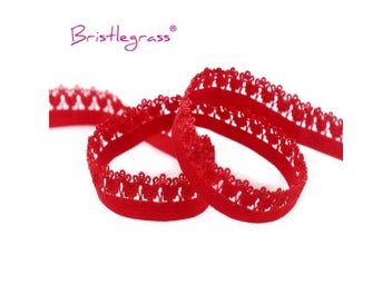 Listing 8 of 10 for BRISTLEGRASS 2 5 10 Yard 1/2" 13mm Picot Loop Crown Frilly Lace Trim Elastics