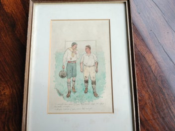 Listing 2 of 7 for Signed Watercolour - Football - Humorous