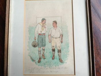 Listing 3 of 7 for Signed Watercolour - Football - Humorous