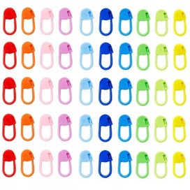 Listing 3 of 10 for 20/50pcs Mixed Color Plastic Resin Safety Pins Small Clip Locking Stitch