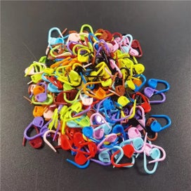 Listing 6 of 10 for 20/50pcs Mixed Color Plastic Resin Safety Pins Small Clip Locking Stitch