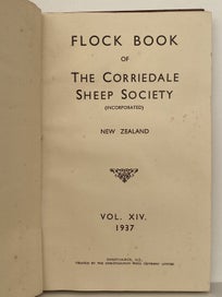 Listing 4 of 4 for FLOCK BOOK: Of The Corriedale Sheep Society (Inc) New Zealand, Vol. 14, 1937