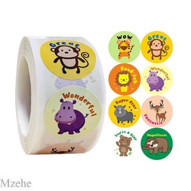 Listing 1 of 5 for NEW 500Pcs/Roll 1 inch Round Reward Stickers for Teachers Motivational Sticker