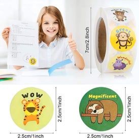 Listing 2 of 5 for NEW 500Pcs/Roll 1 inch Round Reward Stickers for Teachers Motivational Sticker