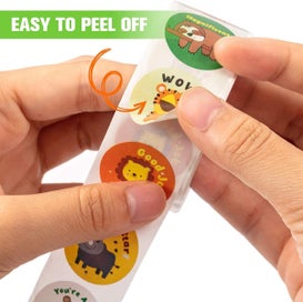 Listing 3 of 5 for NEW 500Pcs/Roll 1 inch Round Reward Stickers for Teachers Motivational Sticker