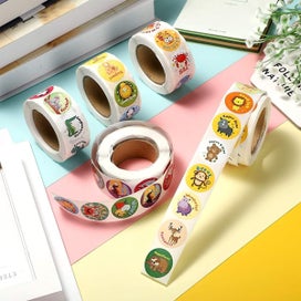 Listing 4 of 5 for NEW 500Pcs/Roll 1 inch Round Reward Stickers for Teachers Motivational Sticker