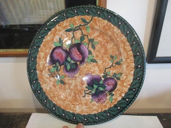 Listing 4 of 5 for MALING LARGE RARE HAND PAINTED PLATE