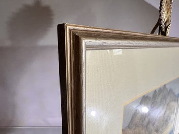 Listing 4 of 6 for Vintage Welsh Landscape 'Shamisen Range, Aden' Watercolour