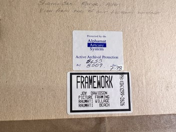 Listing 6 of 6 for Vintage Welsh Landscape 'Shamisen Range, Aden' Watercolour