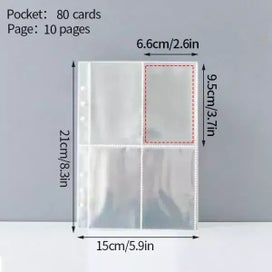 Listing 8 of 10 for A5 3 Inch Photo Card Binder Filler Pages For Kpop Cards