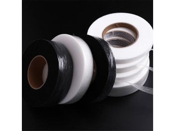 Listing 3 of 10 for 64Meters Black White Double-sided Interlining Adhesive Fabric Sewing Tape