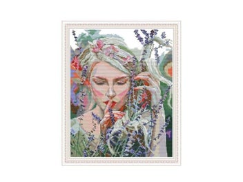 Listing 1 of 4 for Listen To The Quiet Cross Stitch Kit Aida 14ct 11ct Count Print Canvas Stitches