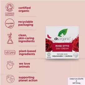 Listing 2 of 6 for DR ORGANIC ROSE OTTO NIGHT CREAM | Intensive Moisture | Visibly Rejuvenated